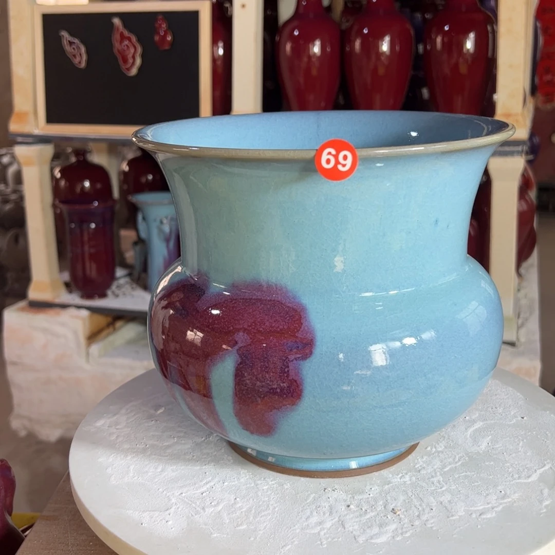 摆件郑家钧窑摆件微