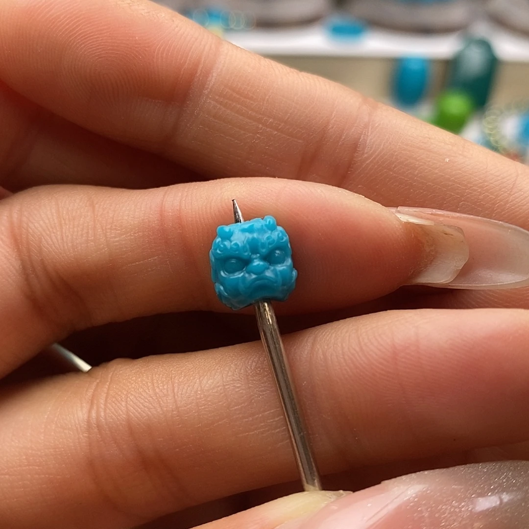 琉璃DIY平替配饰 暴力蓝8.5 mm醒狮