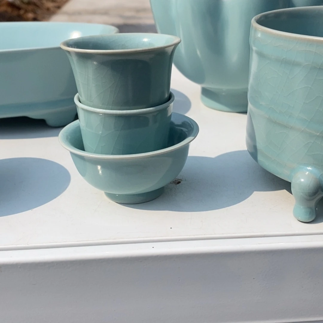 摆件用****8抱朴汝瓷仿古微瑕