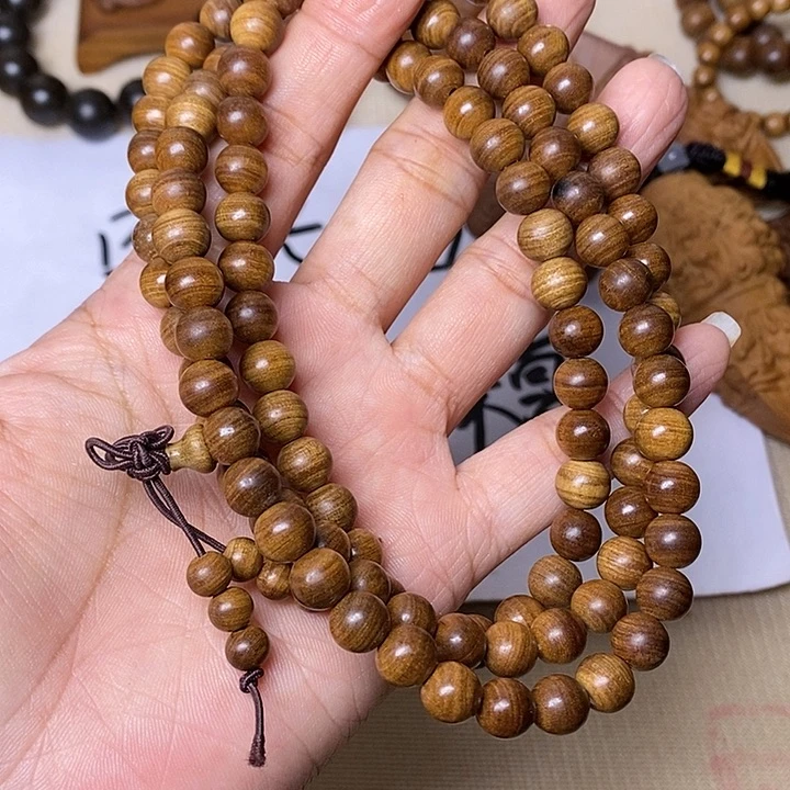 檀香木无事牌老山檀香黑肉虎皮纹树心老料0.8/108沉水