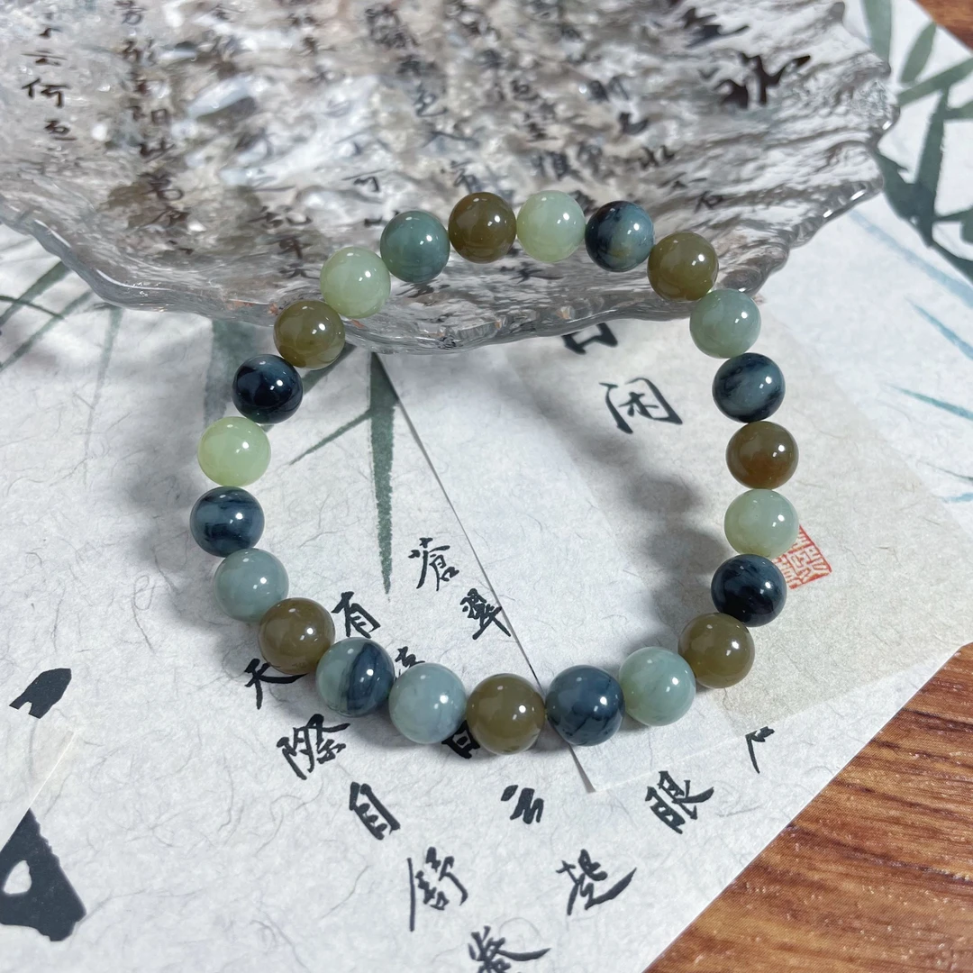 8mm和田玉多宝手串时尚精美送男女手串多样性发货(拍一发一)