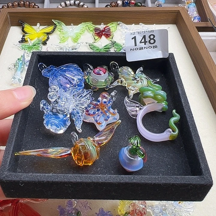 子***渗吊坠（赠链）琉璃148号8个