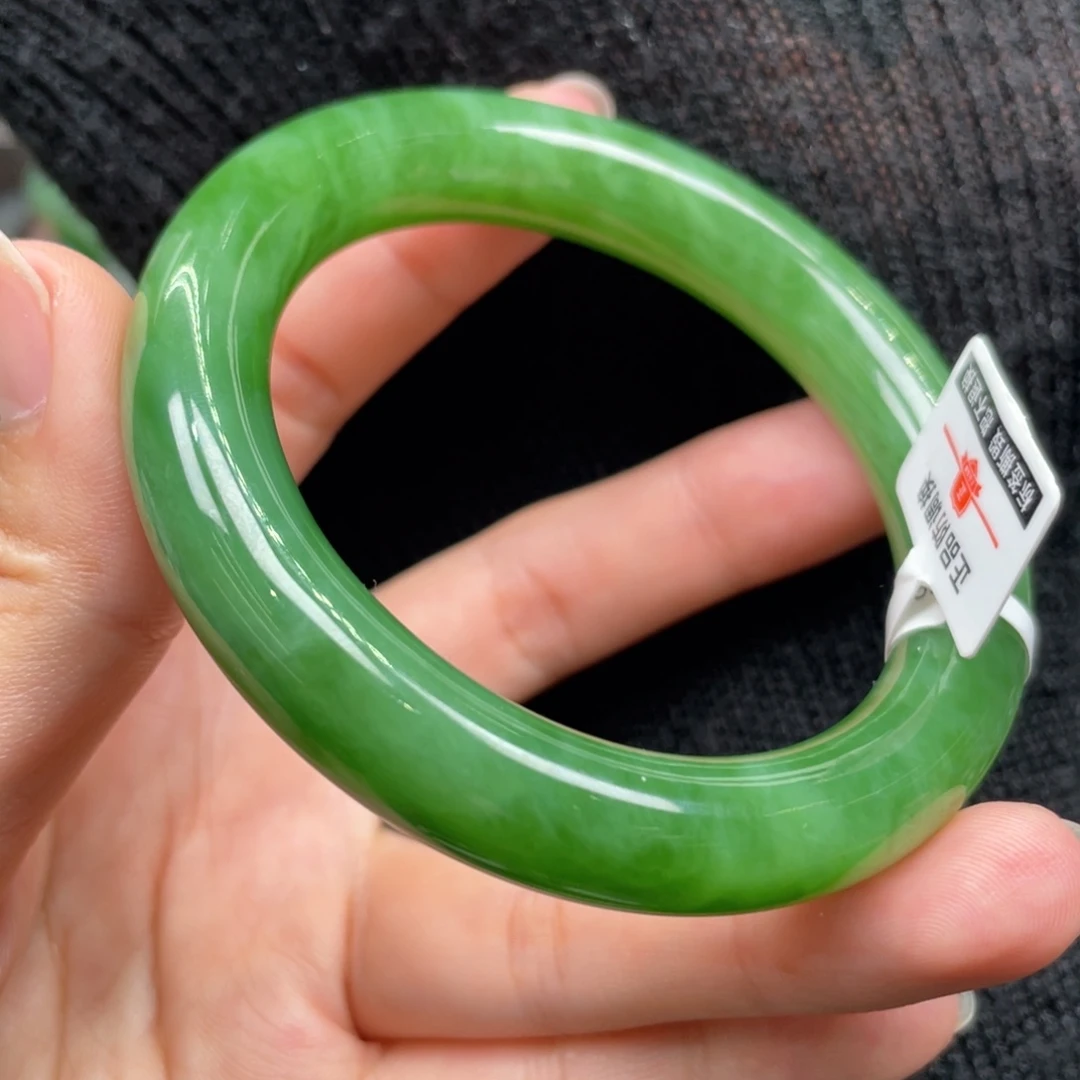 和田玉（碧玉）未镶嵌手镯5455