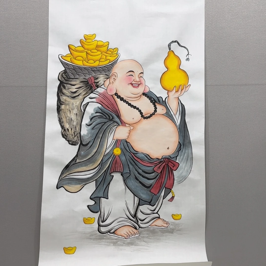 国画精品四尺竖幅人物贾敏