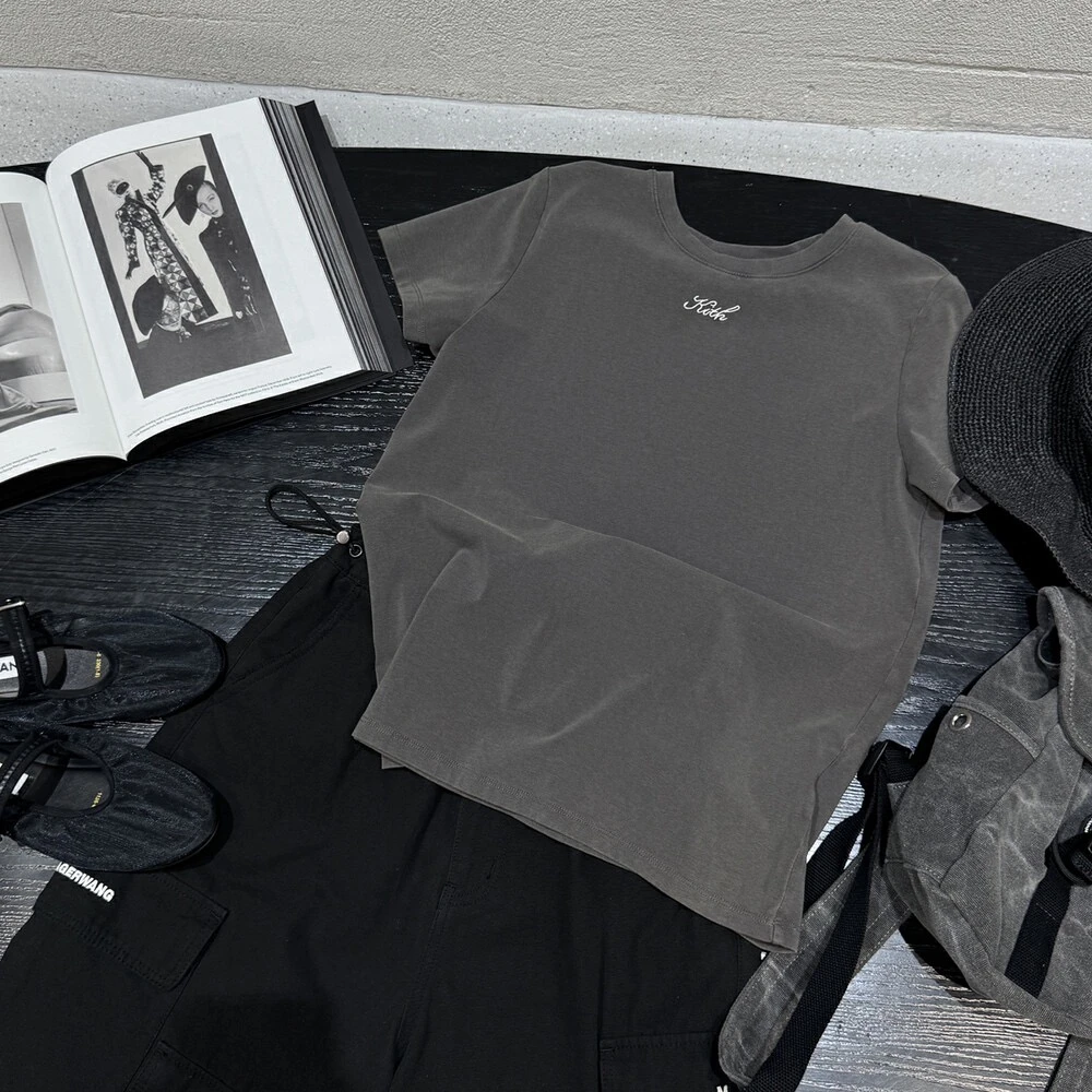 新现现在40件高货秋上新！刺绣设计百搭显瘦短袖T恤