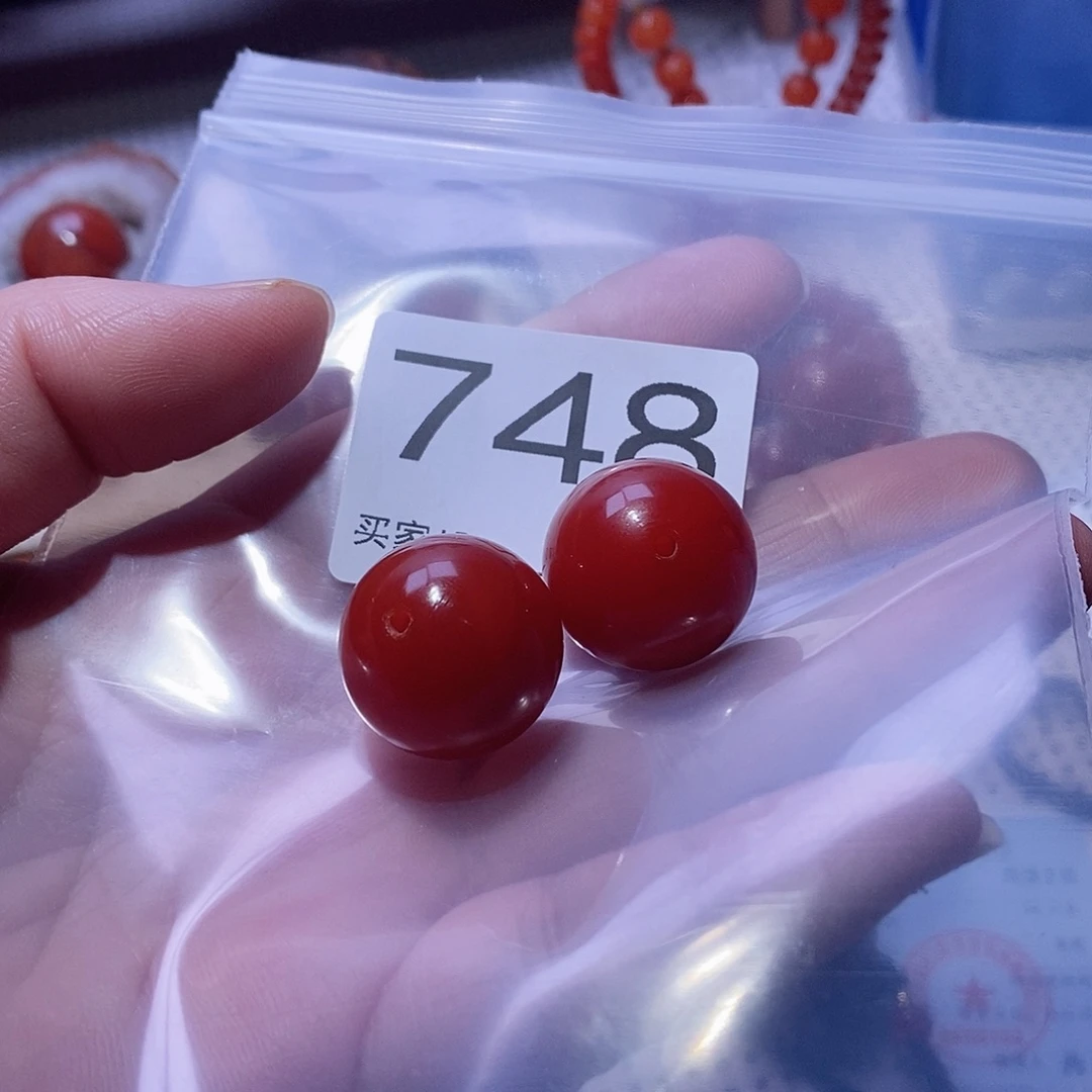 营***管南红玛瑙未镶嵌单珠卡20