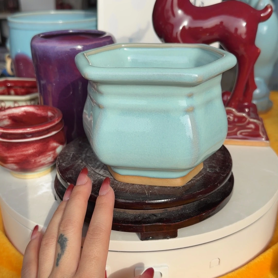 瓷摆件郑家钧窑摆件