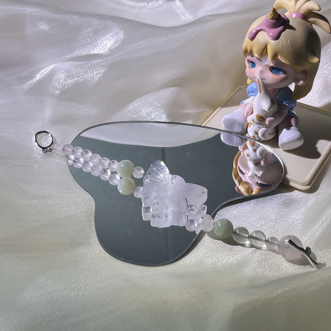 原创天然萤石蝴蝶手链