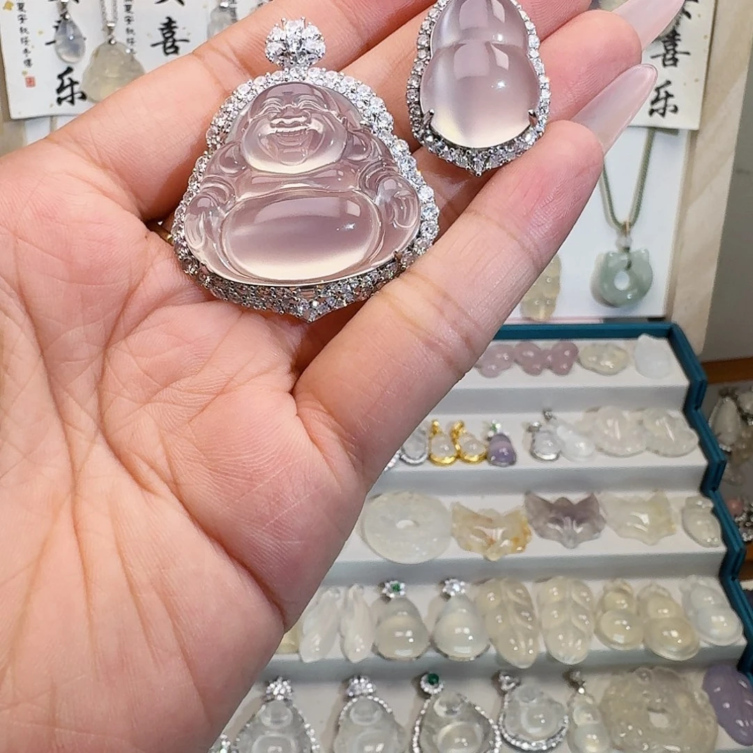 多***️玛瑙/玉髓银S925镶嵌颈饰