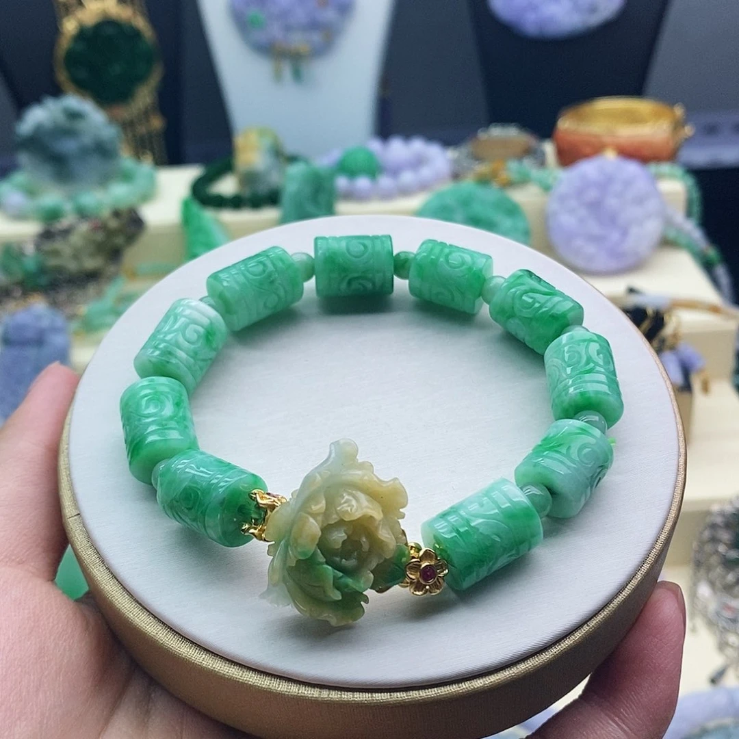 未镶嵌手串翡翠手串