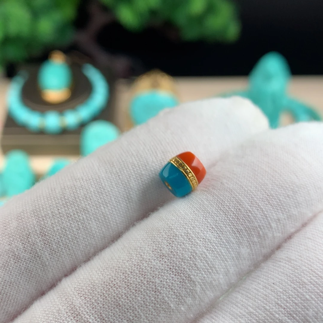 【闪购商品】绿松石珠宝奇石18K金镶嵌