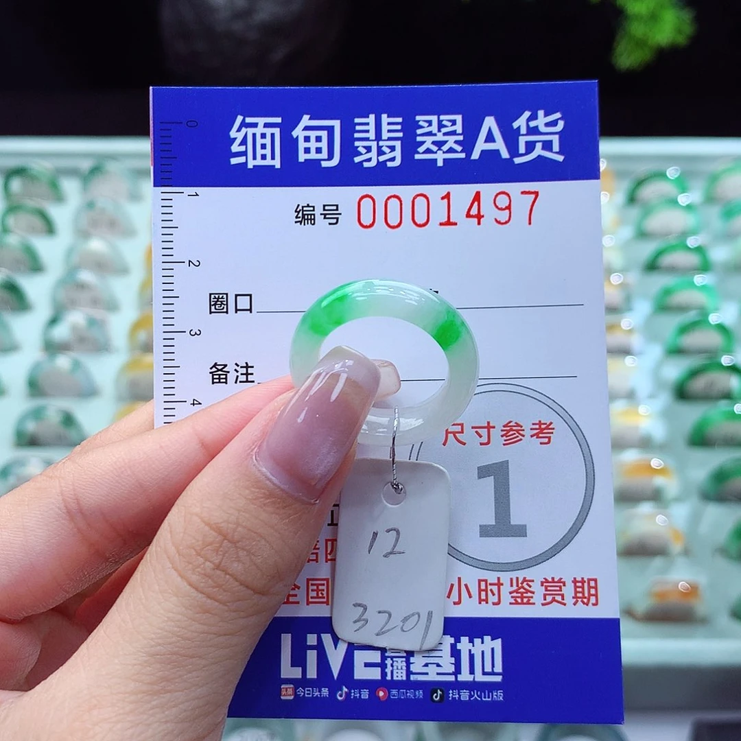 翡翠戒指未镶嵌12号