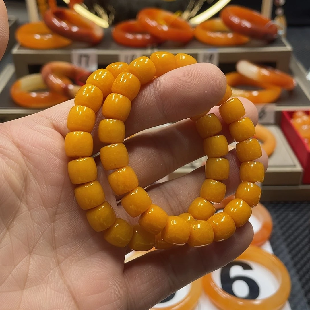 合金石英质玉（黄龙玉）手镯