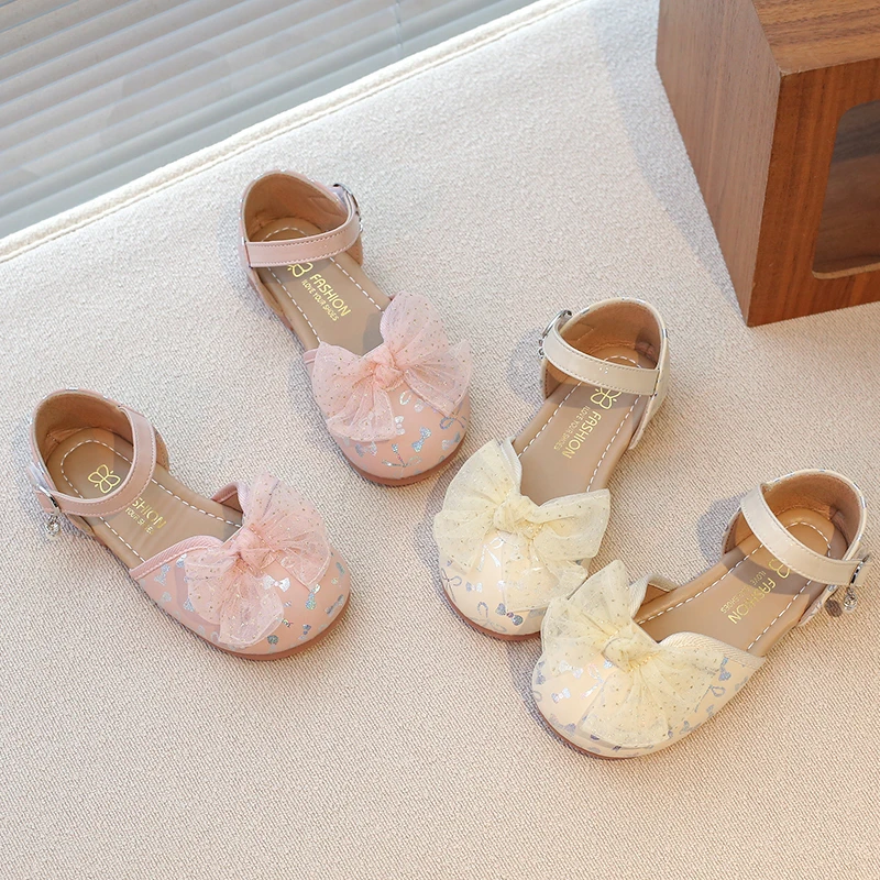 女童凉鞋2025新款夏季软底宝宝公主鞋儿童水晶鞋女童鞋学生演出鞋