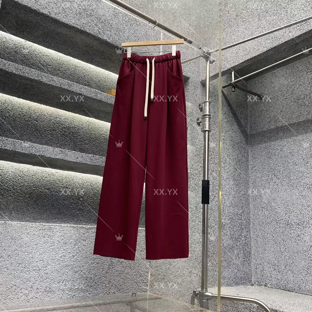 XX.YX秋季新品原创设计师款慵懒简约风松紧腰显瘦百搭直筒裤2920