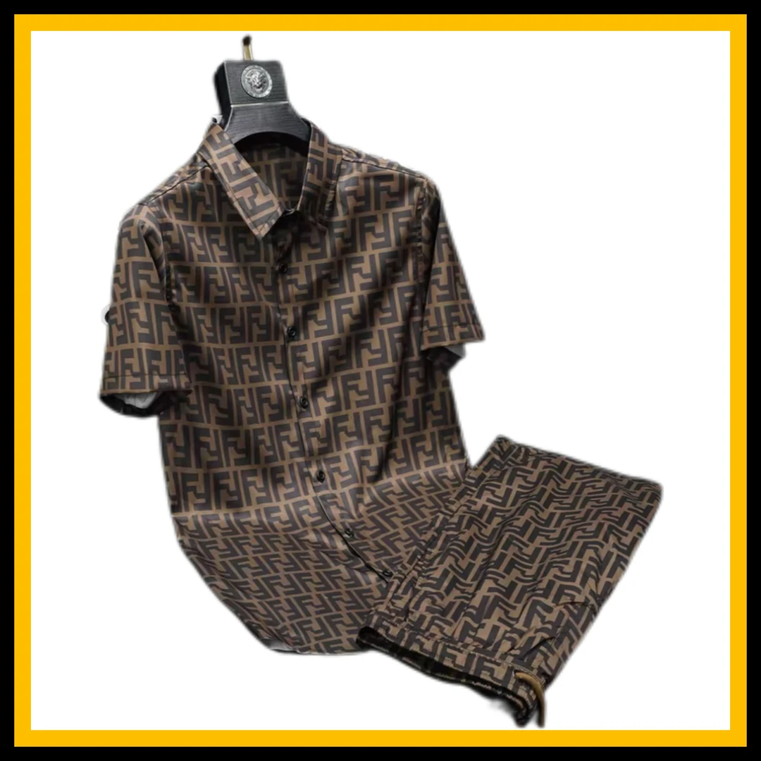 FF021 fff 棕色满印套装