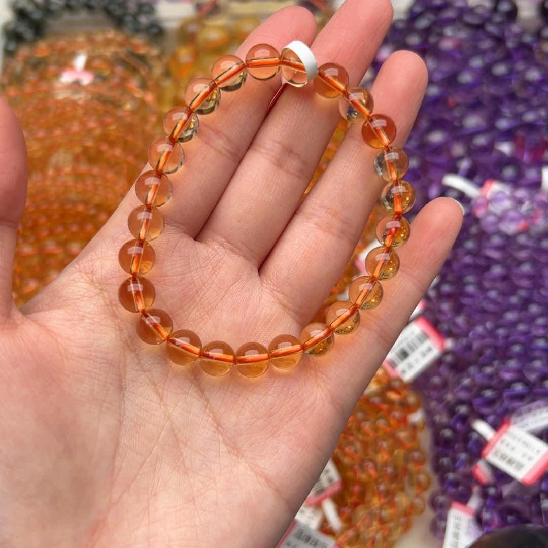 未镶嵌手链水晶黄水晶