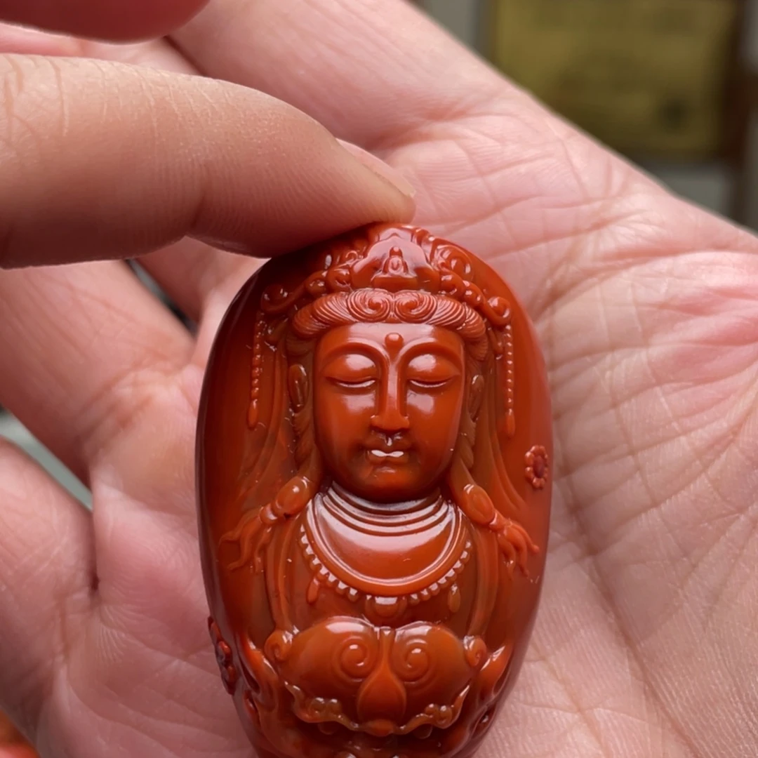 南红玛瑙手链未镶嵌铁***草