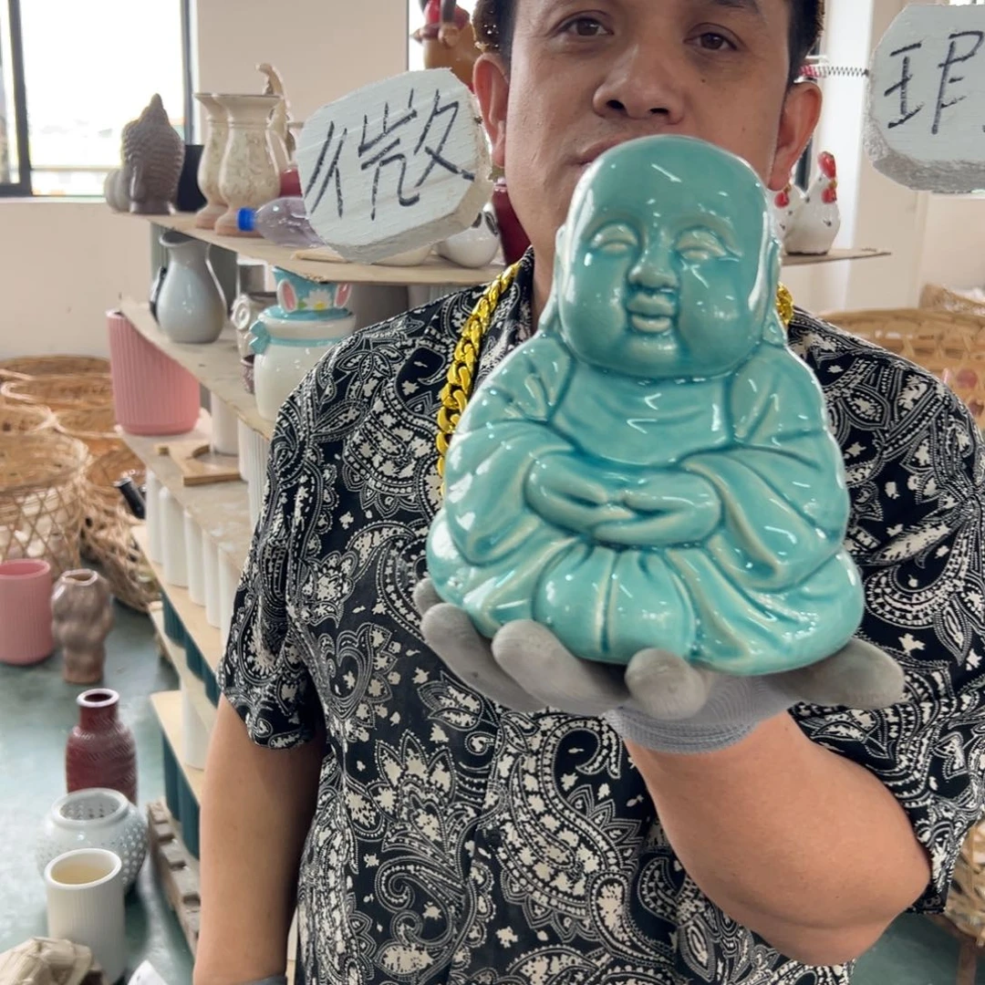 摆件69 号高中低温陶瓷瓶（部分微瑕）