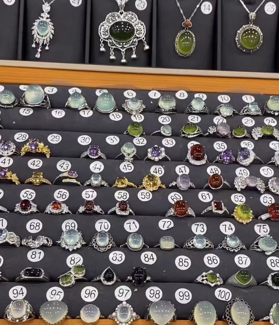 岫玉戒指925镶嵌直播间链接