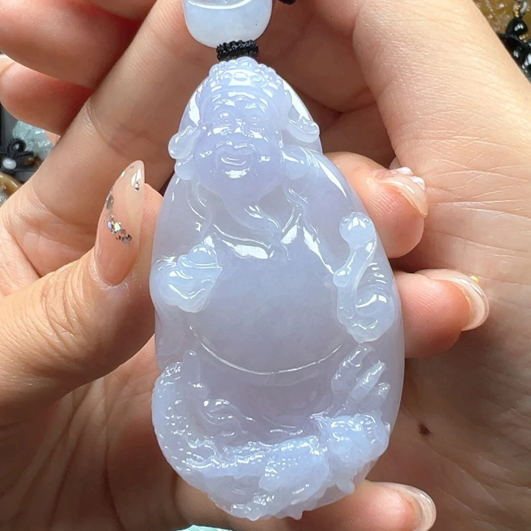 翡翠未镶嵌颈饰财爷
