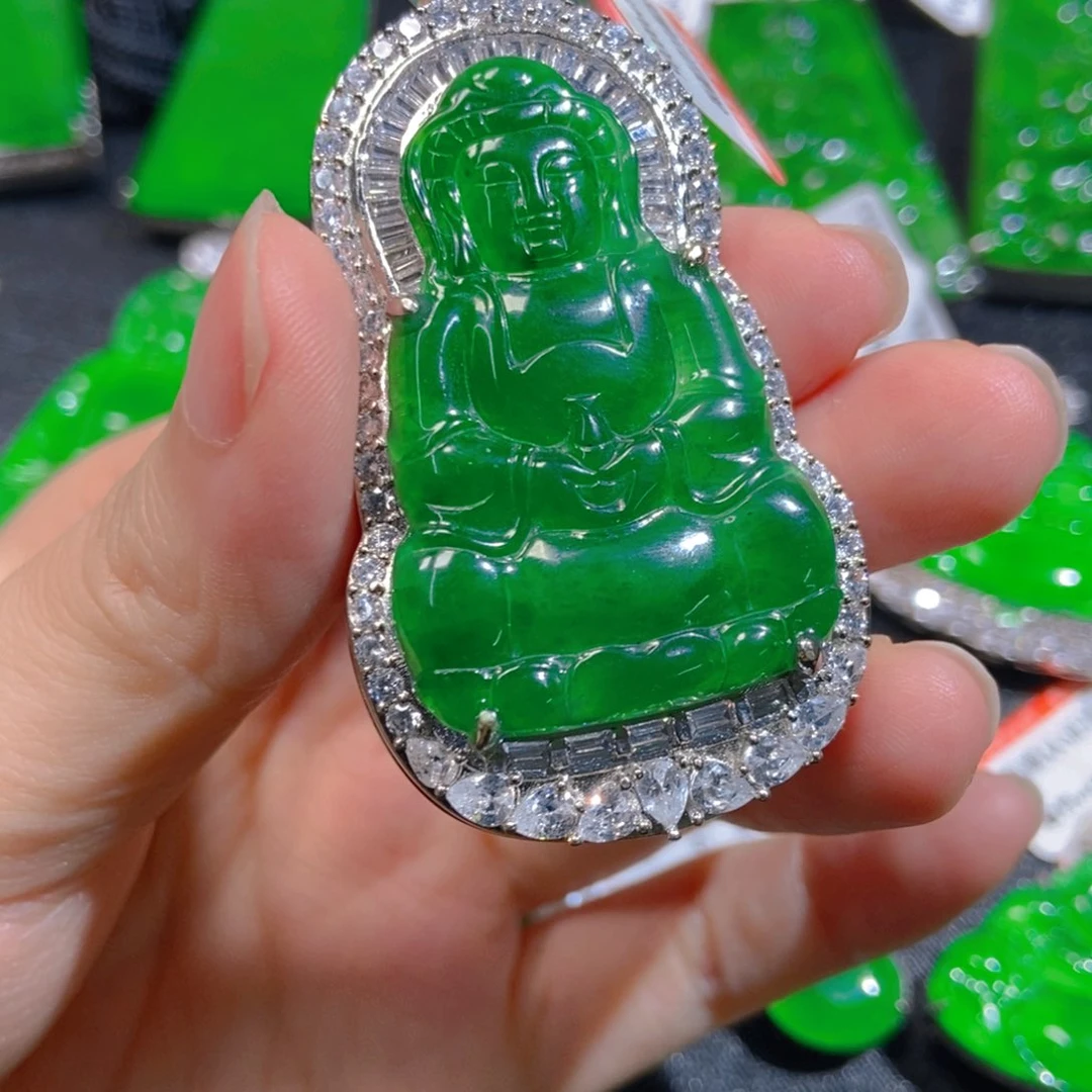 翡翠未镶嵌吊坠(不含链)