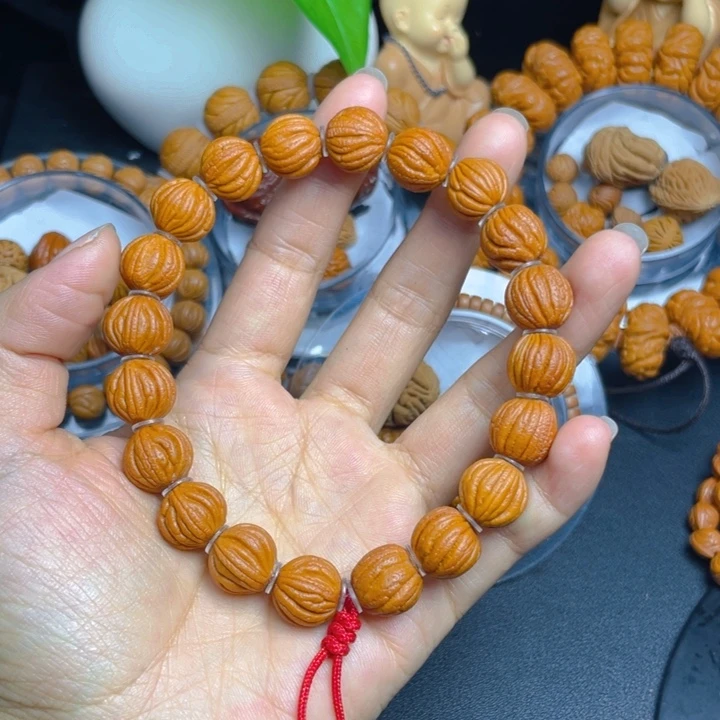 吊坠桃核龙纹桃核手串