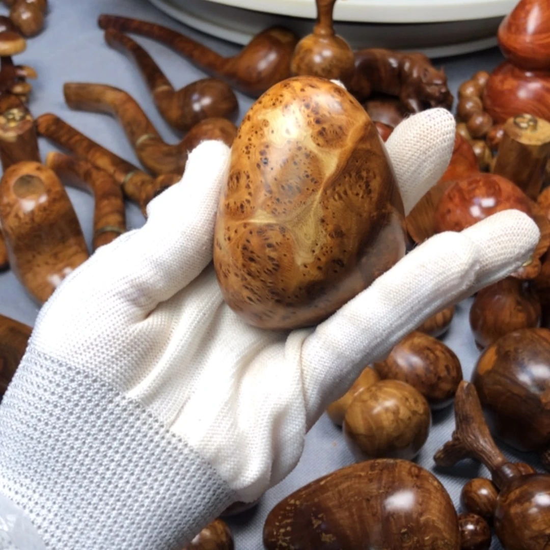 【闪购商品】木麻梨疙瘩火琉璃手把件