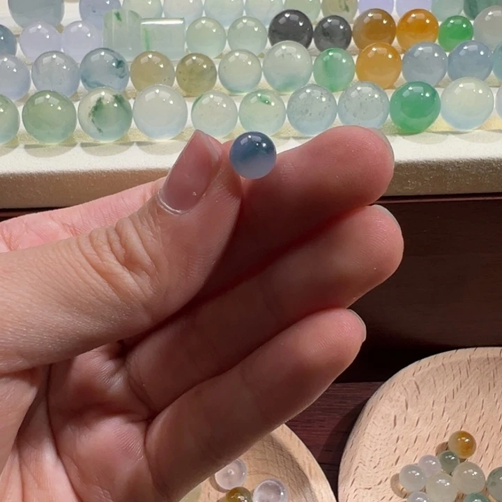 翡翠散珠天然缅甸翡翠A货7.1