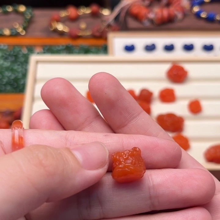 阳***好南红玛瑙其他未镶嵌34小醒狮