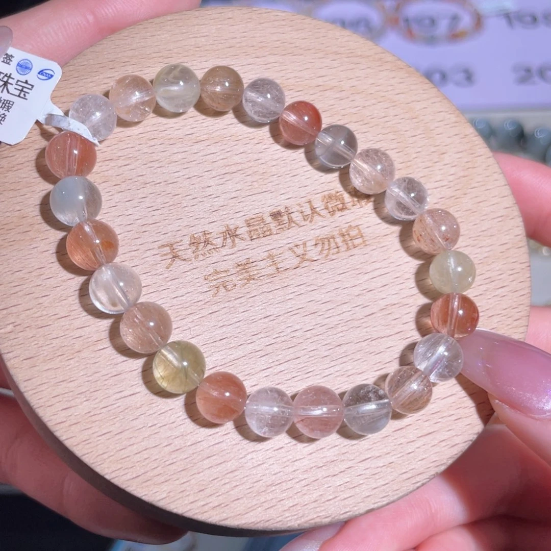 水晶手链未镶嵌198号多样性发货一U 7mm+