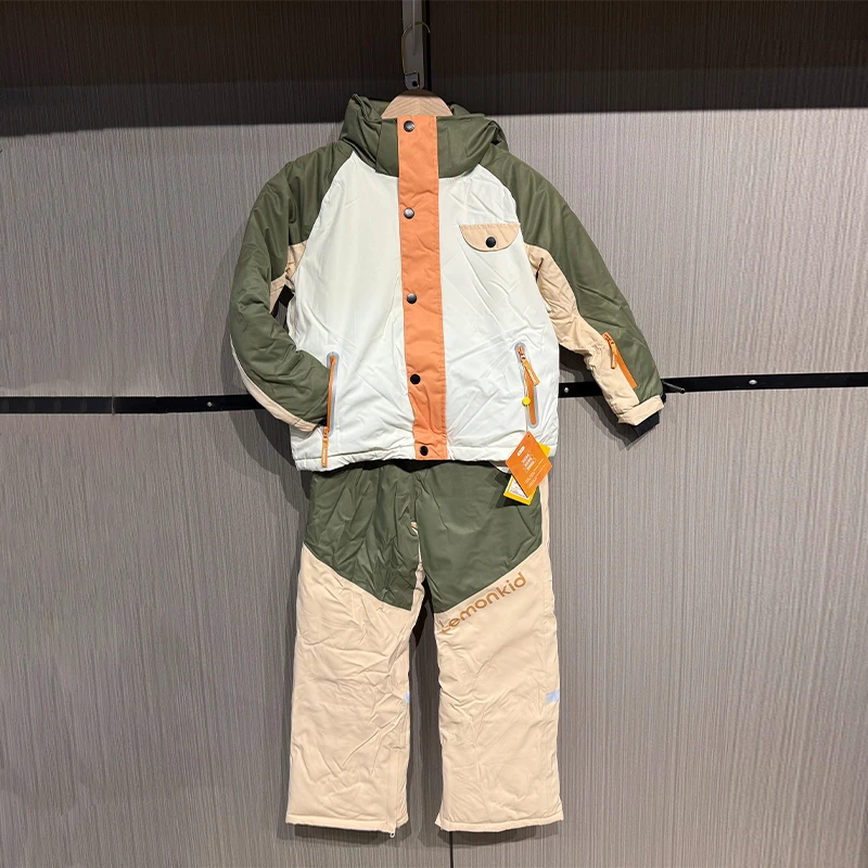 外套女潮流加厚童装可拆卸防水防风冬季儿童滑雪服