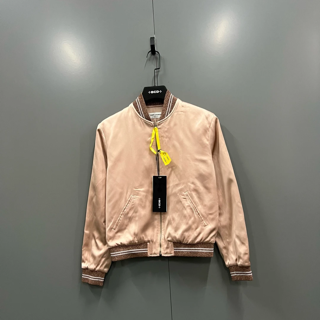 99新 YSL/圣罗兰 zz14 亮片刺绣棒球服/36码/303168