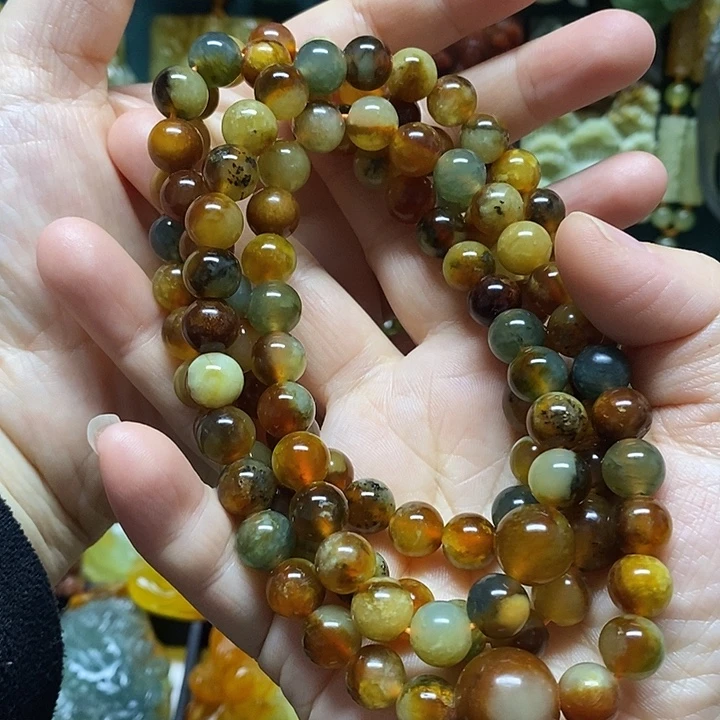 蛇纹石玉未镶嵌手链