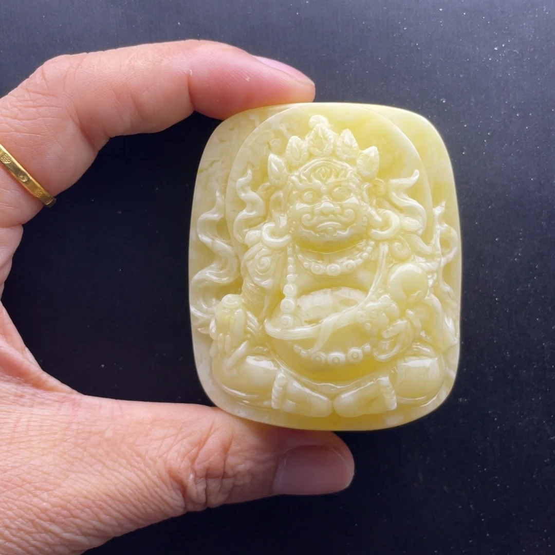 琥珀未镶嵌颈饰天然琥珀蜜蜡