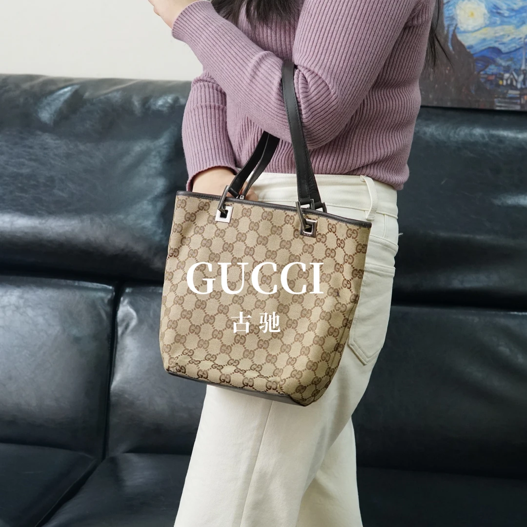 95新 GUCCI/古驰 老花单肩包/JJ12412575/2575