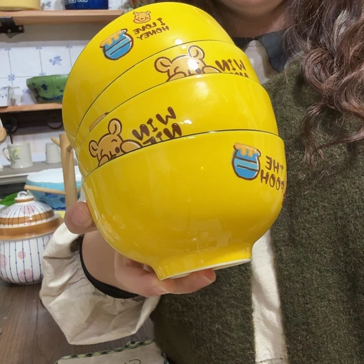 迪士尼5寸维尼碗4个