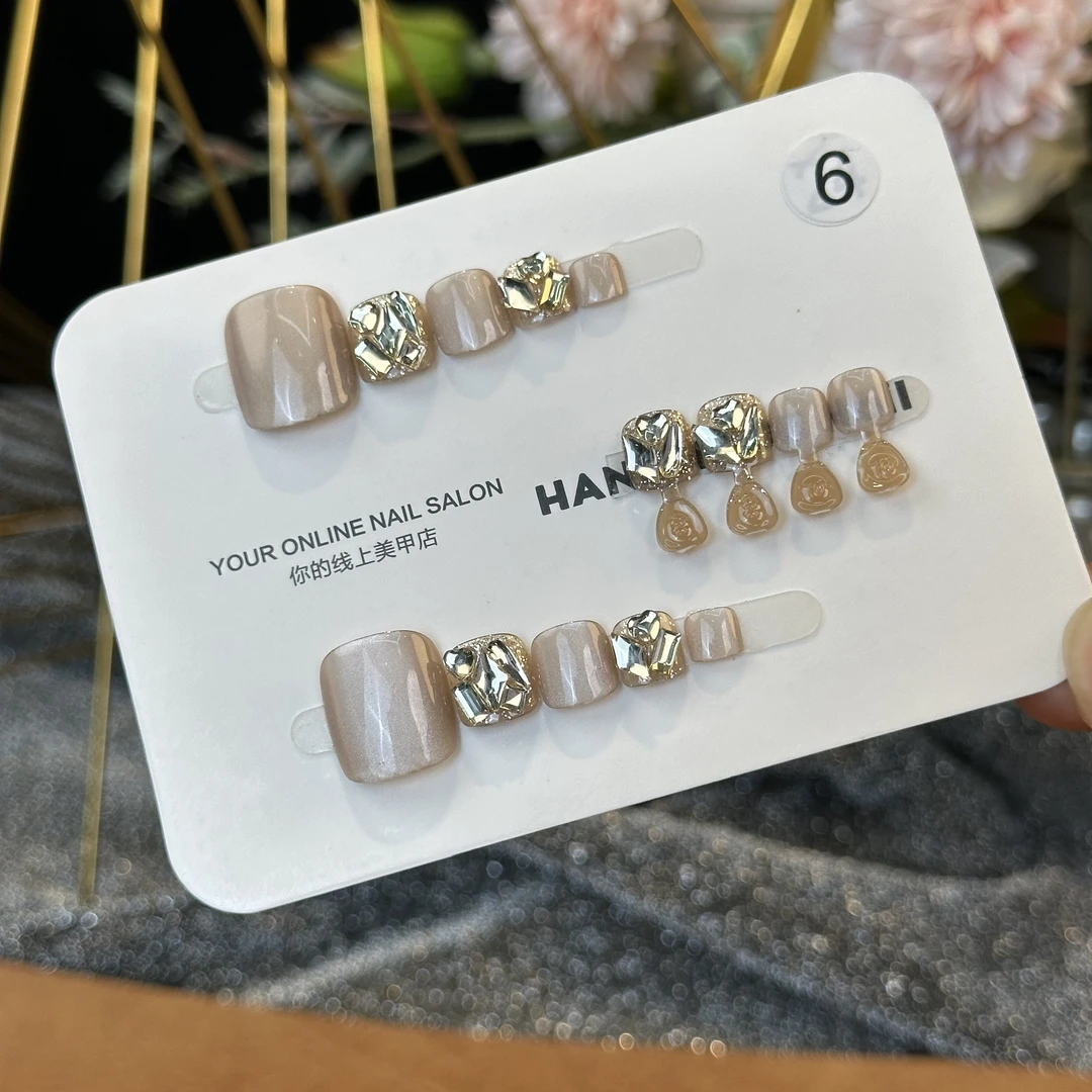 【穿戴脚趾甲】6脚指甲贴片2025新款夏天穿戴式脚趾甲