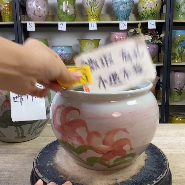 景德镇高温陶瓷花盆