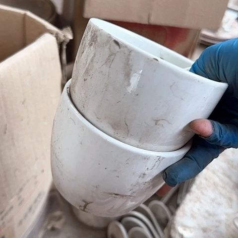 瓷片国营厂库存微瑕10厘米一个带标