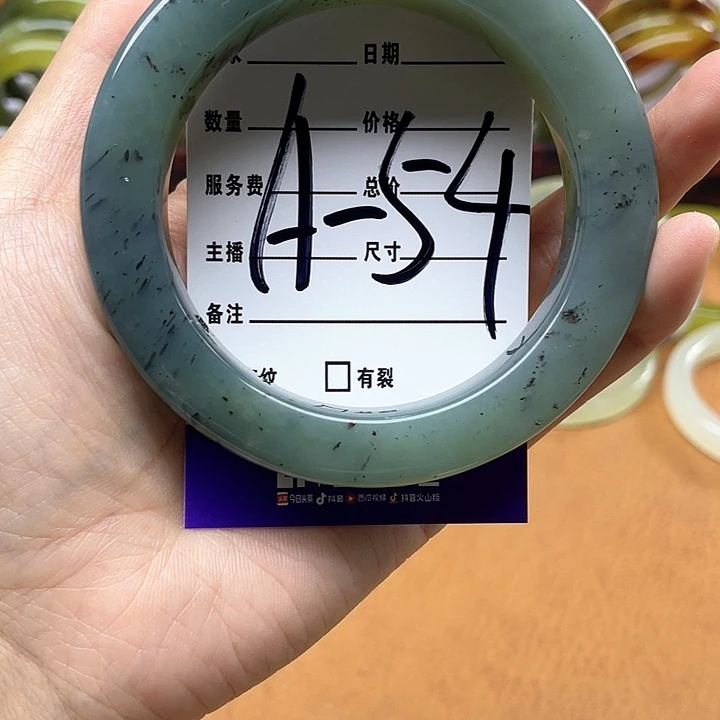 蛇纹石玉手镯合金大**闲