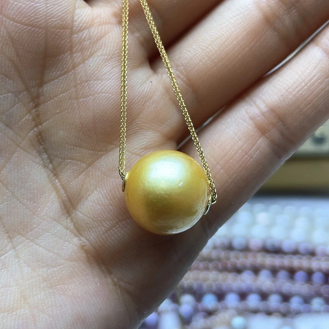 海水珍珠颈饰银S925镶嵌