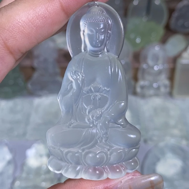 未镶嵌岫玉颈饰吊坠