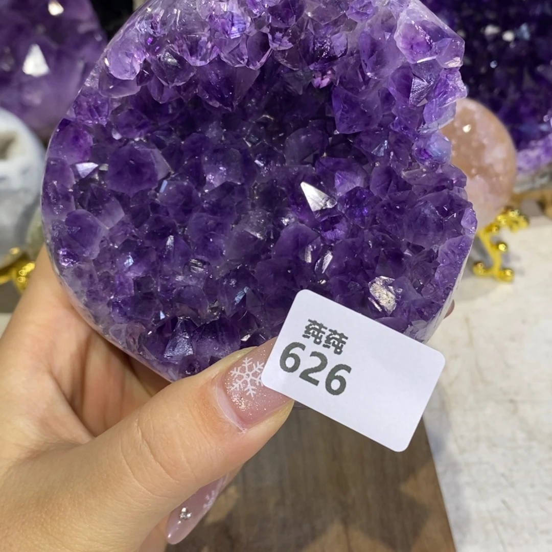 紫晶大型摆件（非配饰）未镶嵌全抛平板
