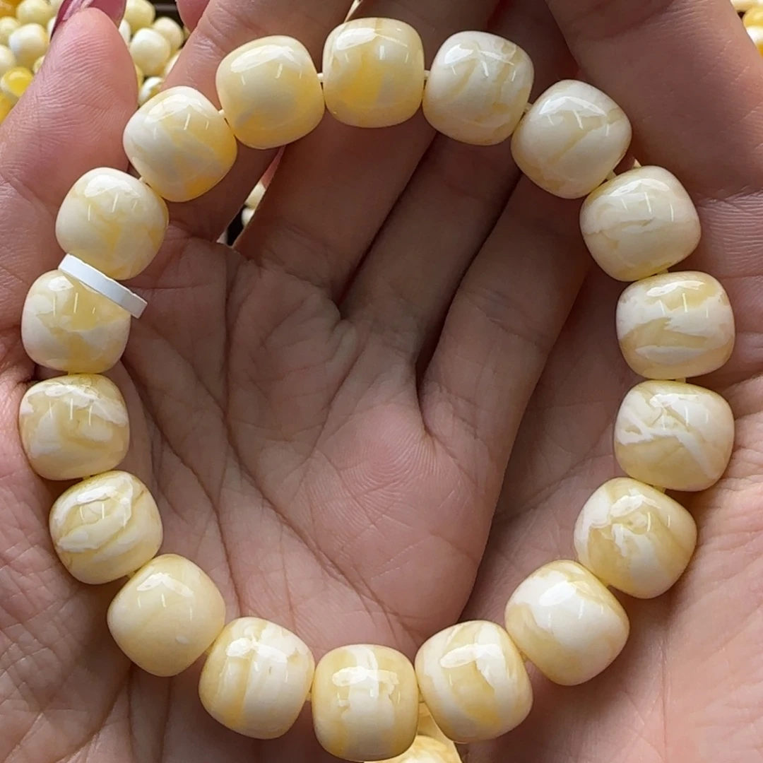 琥珀未镶嵌手链蜜蜡手串