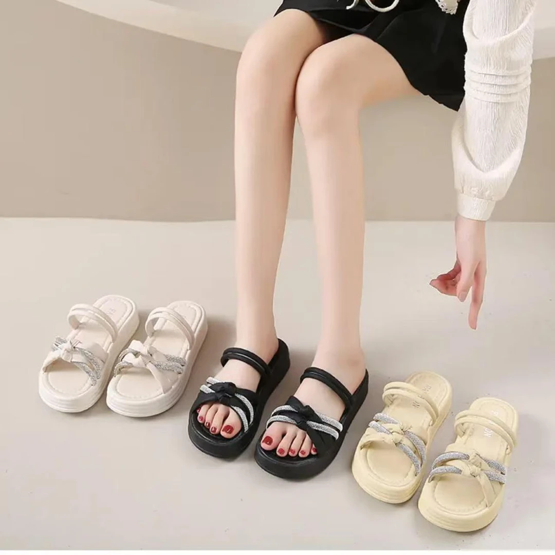 踩屎感软底两穿凉鞋女新款夏季外穿不累脚配裙子仙女风凉拖鞋B03