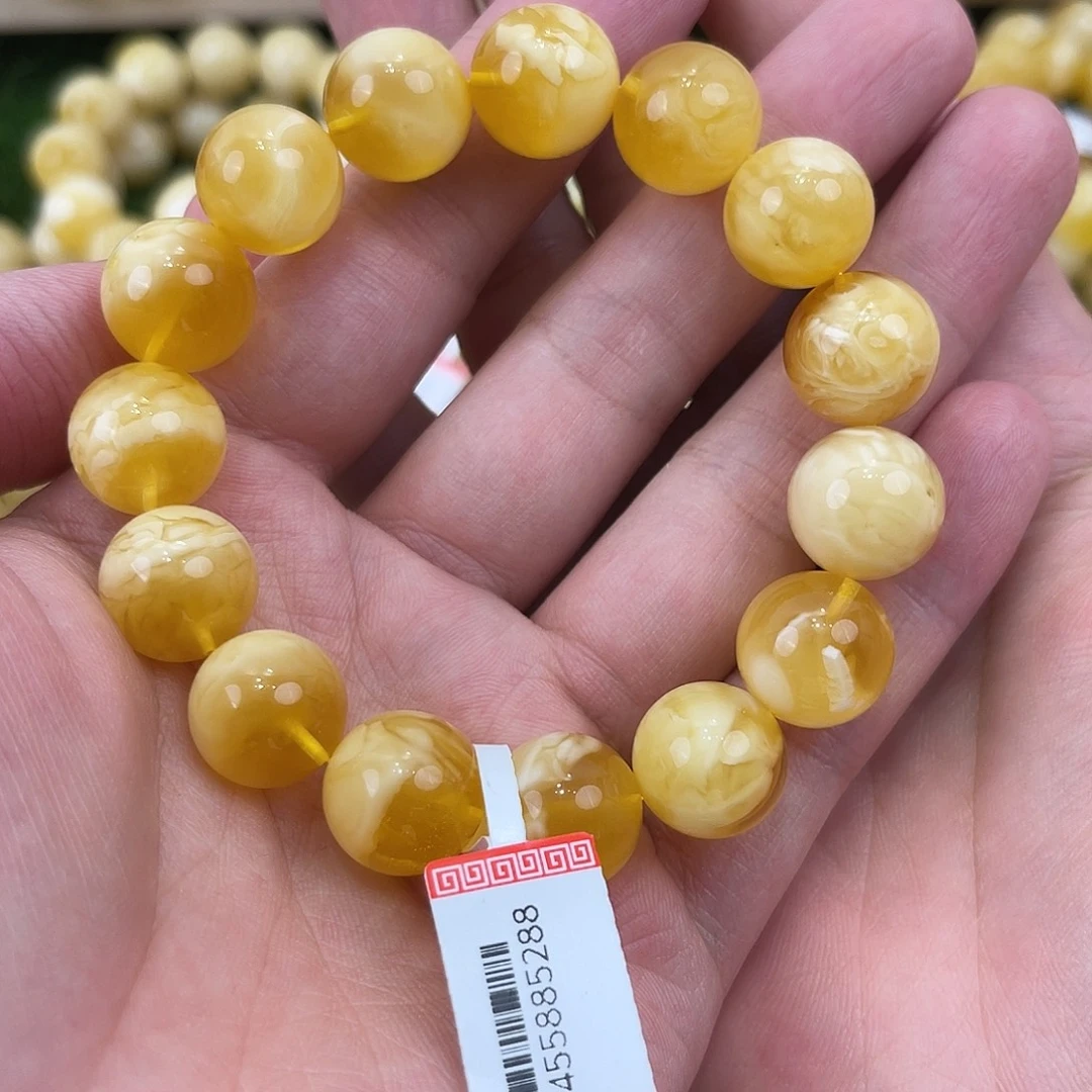 未镶嵌琥珀手链蜜蜡手串卡14.7
