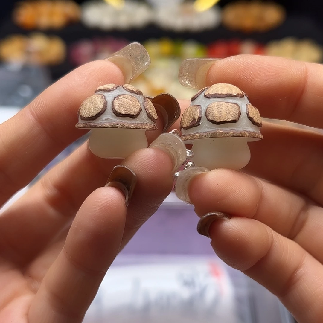 手串菩提根/象牙果带皮蘑菇5颗