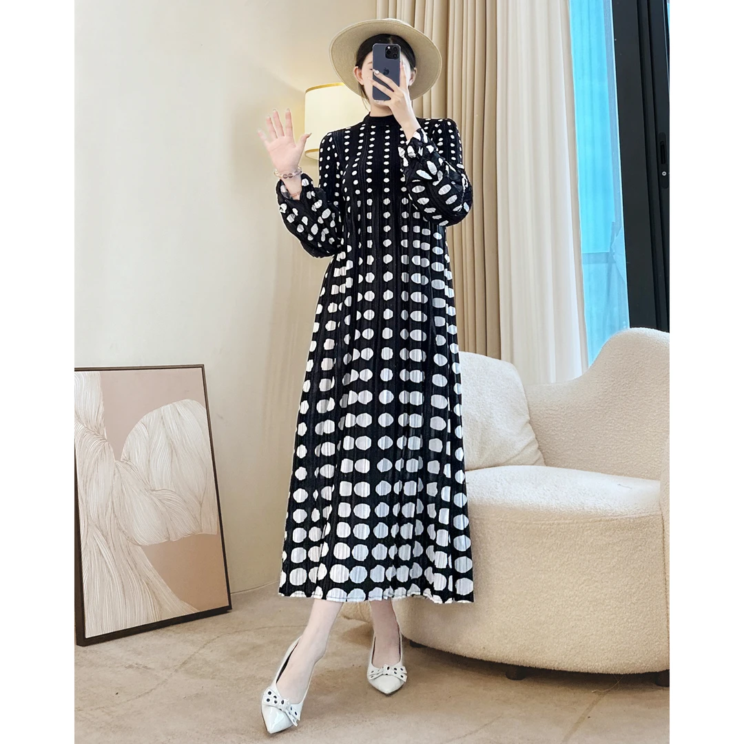 【01】2025秋季新款气质长袖连衣裙新中式优雅碎花裙