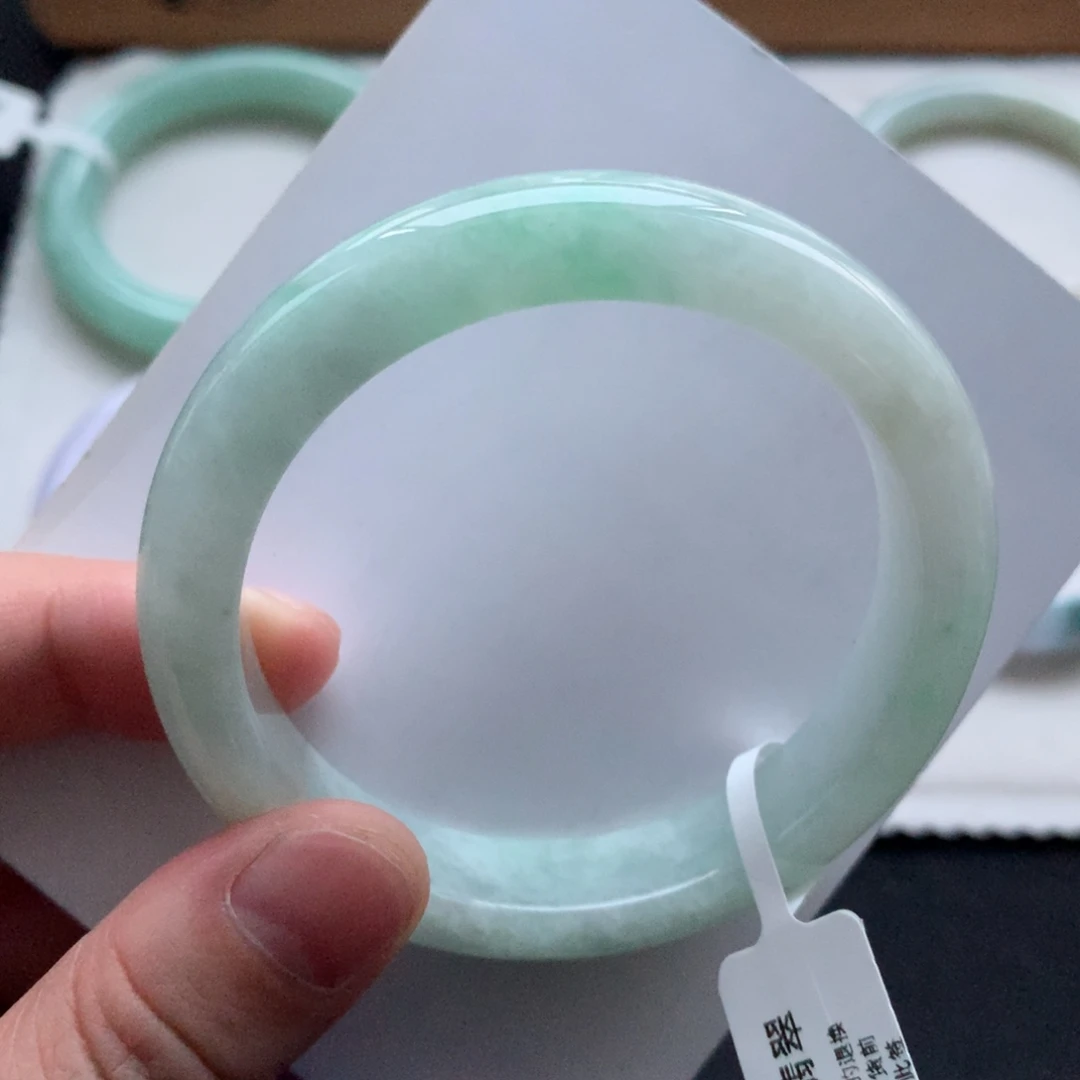 翡翠未镶嵌手镯1号52正